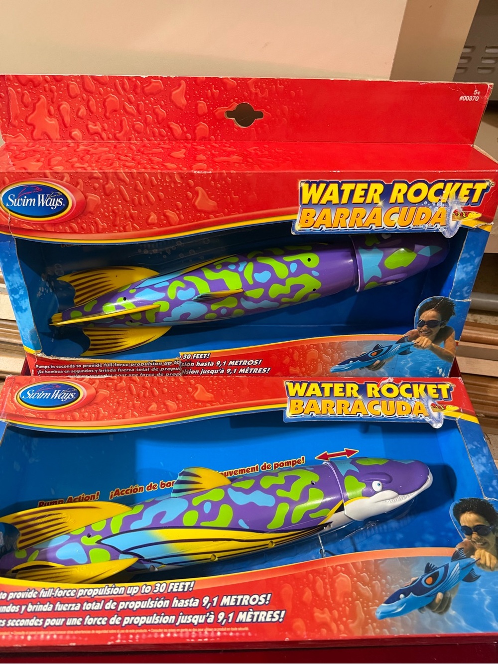 Purple & Green Water Rocket Barracuda